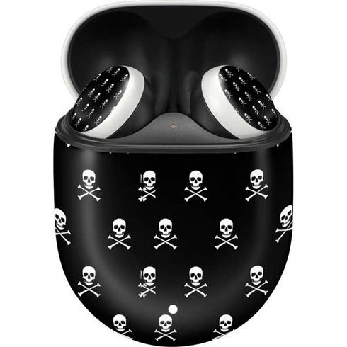 Skull and Crossbones (white) Google Pixel Buds Skin